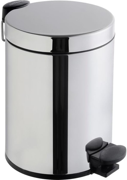 Arkitekta A44012 Çöp Kovası, Yavaş Kapanır, 4,5 L, Parlak Paslanmaz Çelik