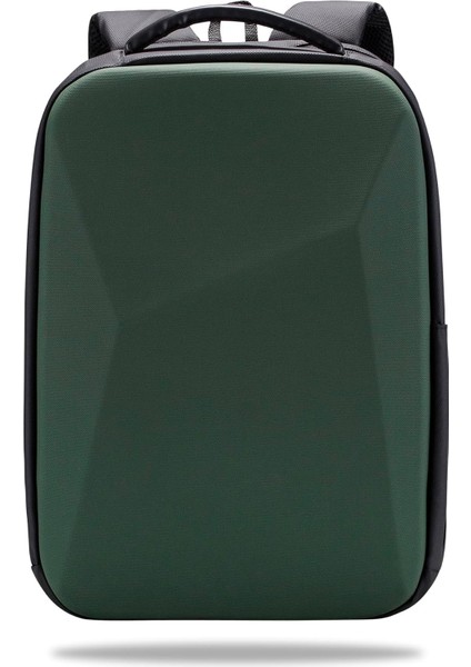 GA-0017 Gauntlet V1 Sert Kabuk Serisi 15.6 Inch Wtx Pro Su Geçirmez Kumaş Laptop Çantası -Yeşil