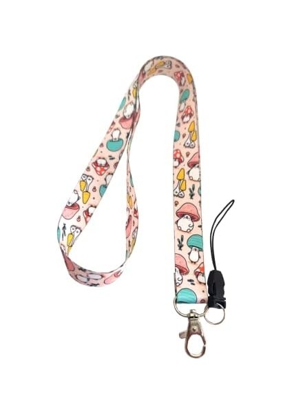 Mantar Desenli Boyun Ipi Telefon Askısı Lanyard fiyatları