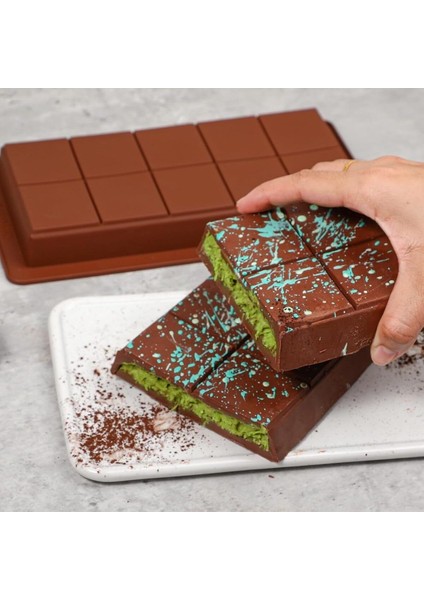Büyük Boy Çikolata Kalıbı Silikon Şeker Bar Kalıpları Kalın Çikolata Kalıbı