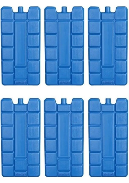 Aküsü Soğutma Özellikli Sıvılı 400 ml Kaset Termos Buz Aküsü 60 Saat Koruma 6 Adet