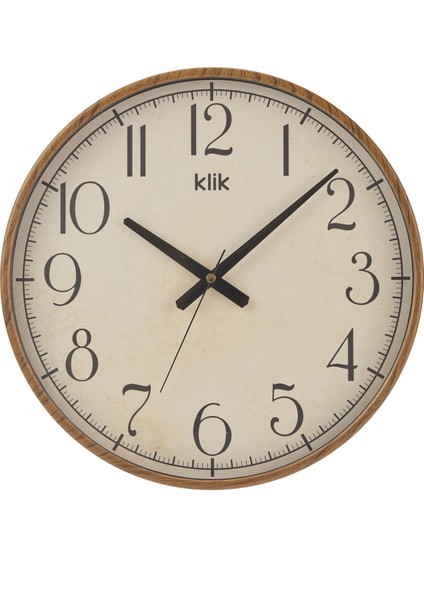 Simplex Ahşap Görünümlü Duvar Saati - Ceviz - 38 cm fiyatları