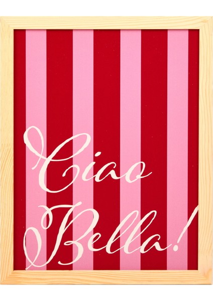 Deco Bright Holidays Duvar Panosu - Kırmızı / Pembe - 30X40 cm