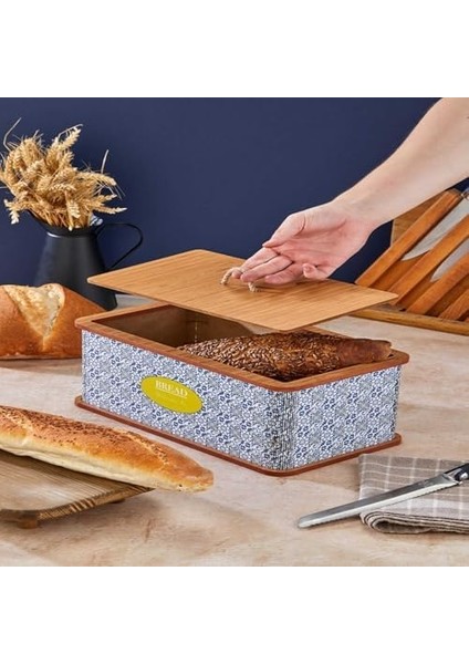 Özel Tasarım Ahşap Ekmeklik Sepeti Lüks Ekmeklik Kutusu Çok Amaçlı Kutu Mutfak Kitchen Bread (Amalfi) fiyatları