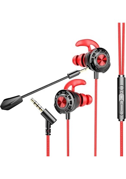 RM-K36 Proud 3,5mm Gaming Kırmızı Kulak Içi Mikrofonlu Kulaklık, Standart modelleri