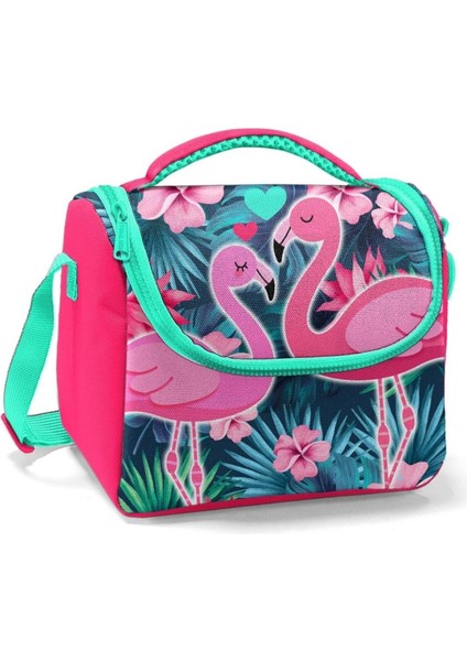 Kırmızı Yeşil Kız Çocuk Ilkokul Beslenme Çantası