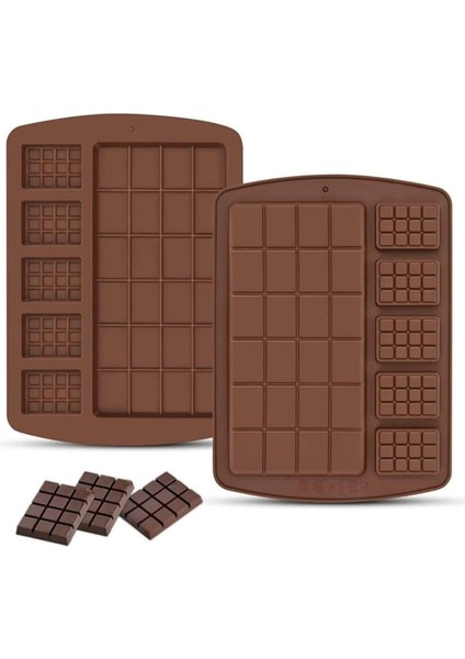 Çikolata Kalıbı Silikon Kalıp Çikolata Sabun Kokulu Taş Epoksi Kalıbı Mum Buz Silikon Kalıbı ECMELNM202