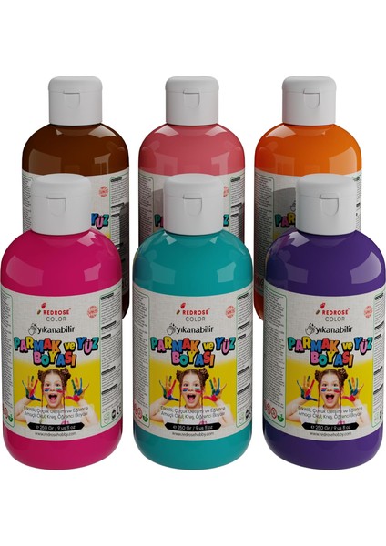 Rose Tamamlayıcı Renkler Parmak 6&apos;lı Set 6X250 gr