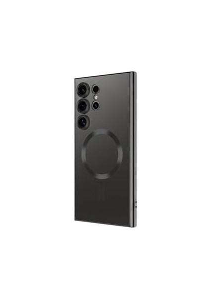 Galaxy S24 Ultra Uyumlu Kamera Korumalı Uyumlu Şarj Özellikli Demre Kılıf-Siy fiyatları