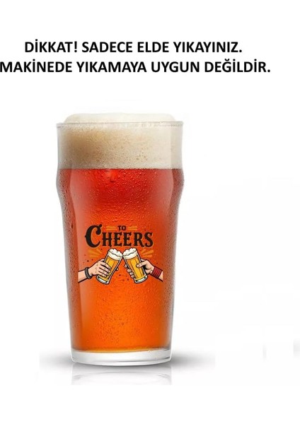 Büyük Boy Renkli Baskılı Cam Bardağı Nonic Pint Beer Glass 600 ml fiyatları