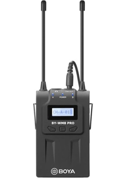 Rx8 Pro Iki Mikrofon Destekli Kablosuz Alıcı