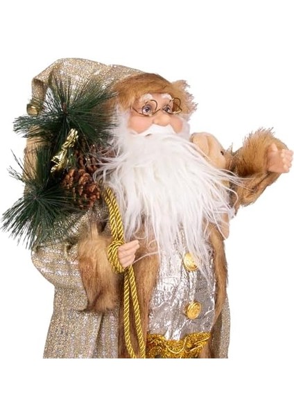 Yılbaşı Baba Hediye Çuvallı Pelüş Ayı Dekorlu 45 Cm. fiyatları