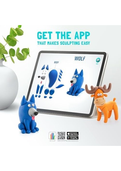 Clay Orman Hayvanları Seti - Çocuklar Için Hava ile Kuruyan ve Şekil Alan Kil Seti - 15 Kutu ve Şekillendirme Aletleri - Interaktif Çocuk Oyuncakları modelleri