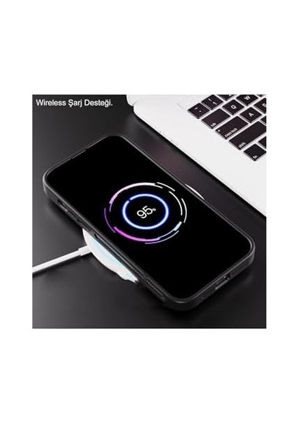 Iletişim 13 ile Uyumlu Lens Hediyeli Kamere Korumalı Şarj Özellikli Premium Kılıf - Siyah fiyatları