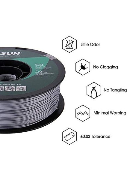 Pla+ 1.75MM Gümüş modelleri