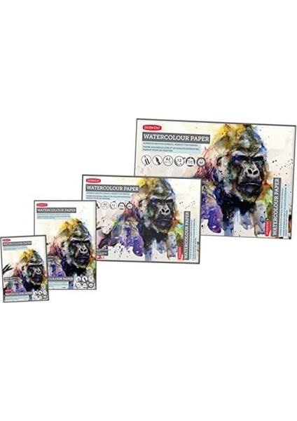 A3 Sulu Kağıdı Bloku, 12 Yaprak, Beyaz, Asitsiz Kağıt, 300 G/m² A3 Çok Renkli fiyatları