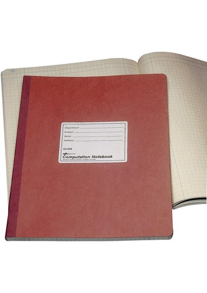 Marka Hesaplama Defteri, 4 x 4 Dörtlü,, Yeşil Kağıt, 25 x 22,5 Cm, 75 Yaprak (43648)