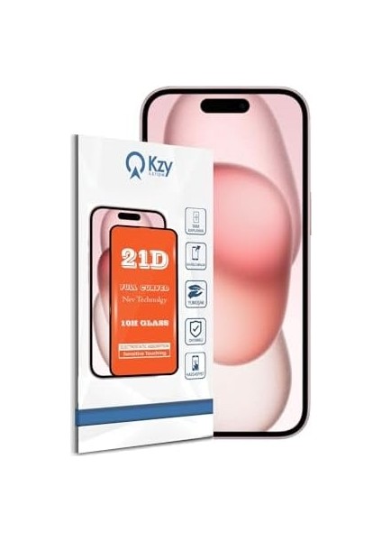 Iletişim 15 ile Uyumlu Tam Kaplayan 21D Temperli Ekran Cam fiyatları