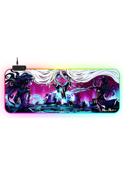 Rgb Mousepad 90X40 Rgb Mouse Pad Xxl Büyük Oyuncu Ofis Mouse Altlığı Işıklı Mousepad (Neo)