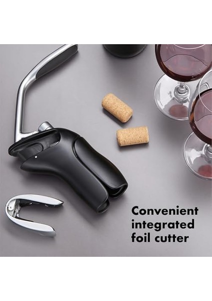 Steel Dikey Kol Tirbuşon Folyo Kesici, Gümüş modelleri