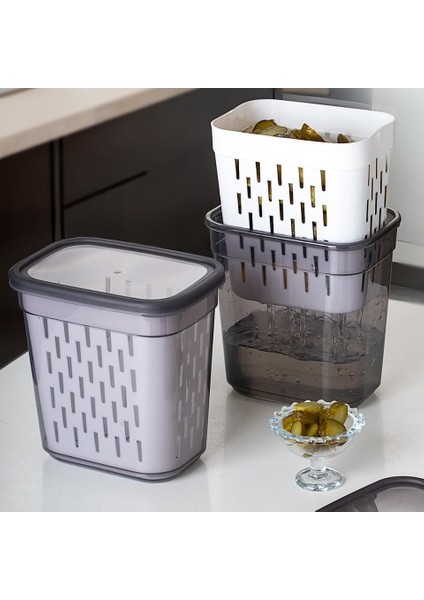 Turşuluk, Zeytinlik, Dikdörtgen Çok Amaçlı Saklama Kabı 2 Litre