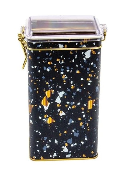 Terrazzo Desenli Dikdörtgen Metal Saklama Kabı 8X10 cm (Terrazzo ) fiyatları