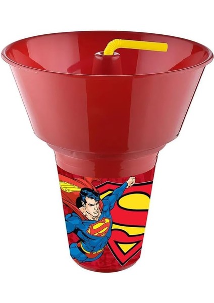 Supermn Lisanslı Cips ve Mısır Kovalı Pipetli