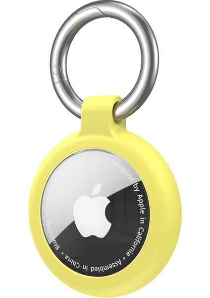 Için Karabinalı, Cihaza Tam Oturan Silikon Kılıf ve Taşınabilir Anahtarlık (Sarı)