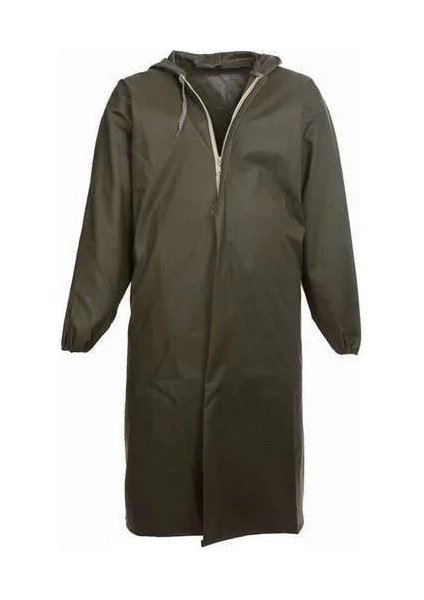 Liman, Avci, Balıkçı, Kurye Kapüşonlu Pardösü Yağmurluk - Haki