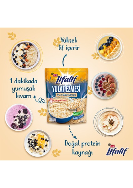 Lifalif Ince Öğütülmüş Yulaf Ezmesi 350 gr fiyatları
