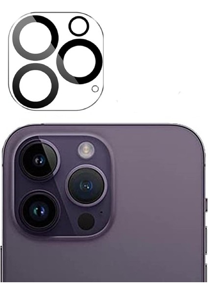 Happy 16 Pro ve 16 Pro Max Uyumlu Full Kamera Lens Koruyucu Temperli Cam Kamera Koruyucu 9h Sertlik Hd Şeffaf Kamera Lens Kapağı Cam Film