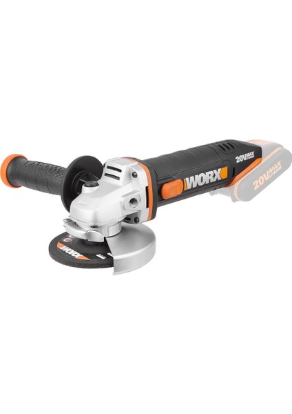 WX800.9 20VOLT 115MM Profesyonel Avuç Taşlama (Akü Dahil Değildir)