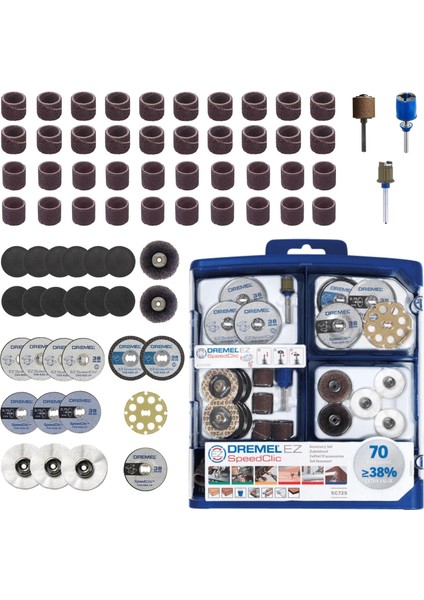 725 Ez Speedclic Aksesuar Seti, 70 Parçalı
