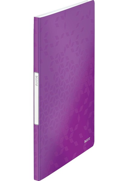 Wow A4 Sunum Dosyası, Metalik Mor, 20 Şeffaf Poşetli, 40 A4 Sayfa Kapasiteli, 46310062