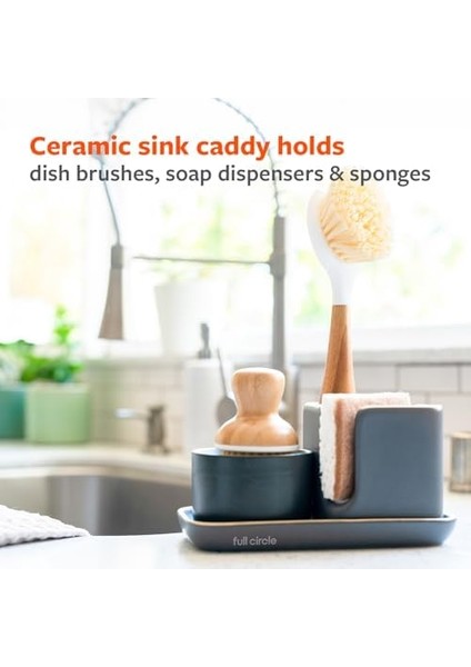 Daire Mutfak Lavabo Aksesuarları, Seramik, Gri ve Beyaz, 1 Adet (1 Paket) modelleri