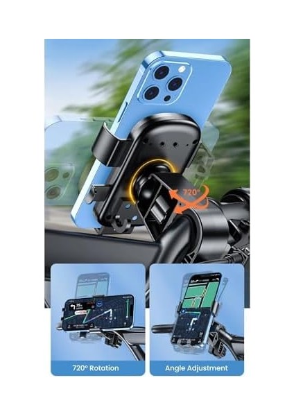 NR76 Motor ve Bisiklet Telefon Tutucu Tek El Kullanım Pazar Poşeti Askılıklı modelleri