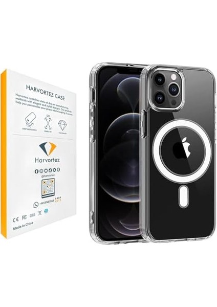 12/12 Pro ile Uyumlu Şeffaf Güçlü Manyetik Kılıf, Ultra Berrak, Pc Çevre Dostu Malzeme, Logo Görünür Kapak, Tam Uyumlu, Köşe Darbe Emici Yastıklı Premium (Şeffaf) modelleri