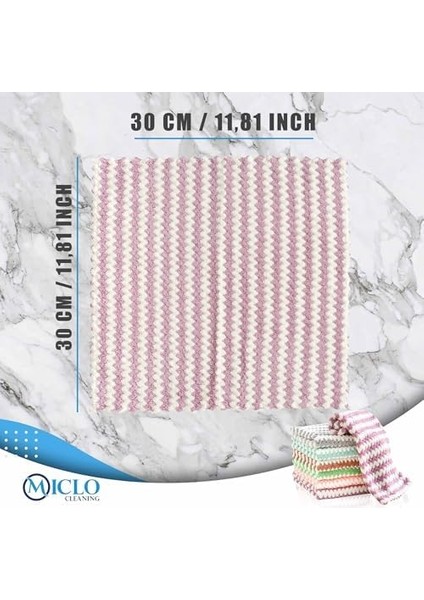 Cleanıng | Yumuşak Doku | Puf Bez | Süper Emici Sihirli Mutfak, Bulaşık Tezgah Bezi | X3 Adet - Zikzak Desen modelleri