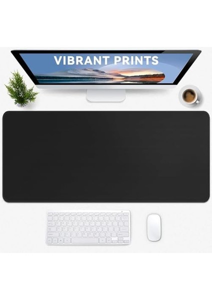 Süper Kalite 90X40 Büyük Boy Xxl Mouse Pad Kauçuk Alt Taban, Yumuşak Kumaş Oyuncu Mousepad, Bilgisayar ve Dizüstü Bilgisayar Uyumlu 90 40 Mouse Pad (Düz Siyah) fiyatları