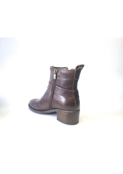 Kadın Hakiki Deri 4.5 cm Topuklu El Yapımı Tokalı Rahat Günlük Bot indirimleri