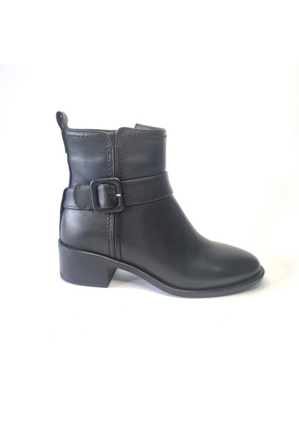 Kadın Hakiki Deri 4.5 cm Topuklu El Yapımı Tokalı Rahat Günlük Bot fiyatları