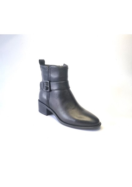 Kadın Hakiki Deri 4.5 cm Topuklu El Yapımı Tokalı Rahat Günlük Bot fırsatları