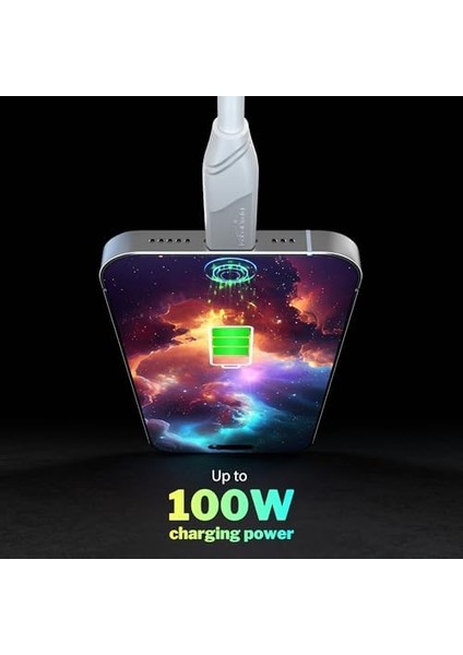 – Usb-C Kablosu, USB 3.2 Gen 2 – 2m (Veri Kablosu/şarj Kablosu, Güç Dağıtımı ile 10 Gbit/s ve 100 W&apos;a Kadar Şarj Akımı/pd 3, Çip, Beyaz) fiyatları