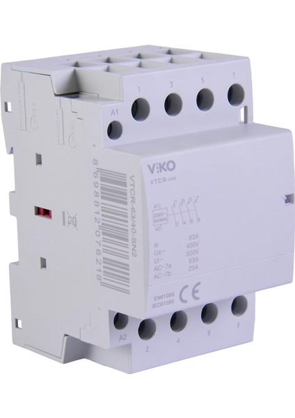 Vtcr-63/40 Sessiz Kontaktör 63A 4no