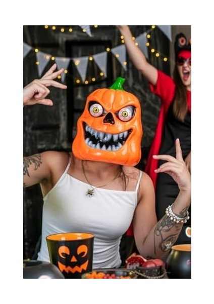 Halloween Maske Bal Kabağı Turuncu fiyatları