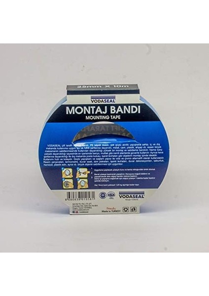 53.01.021 Çift Taraflı Montaj Bandı, 25X10 modelleri