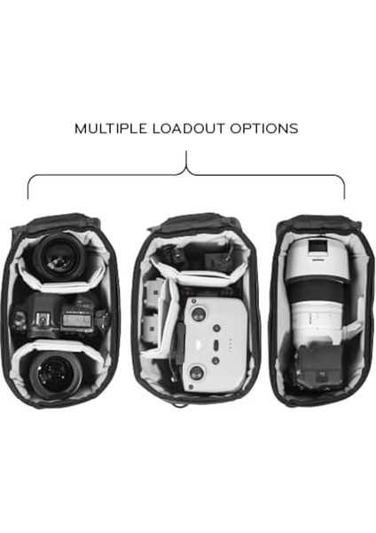 Küçük Kamera Küp Uyumlu Seyahat Çantaları (Bcc-S-Bk-2), Siyah, Fonksiyonel fiyatları