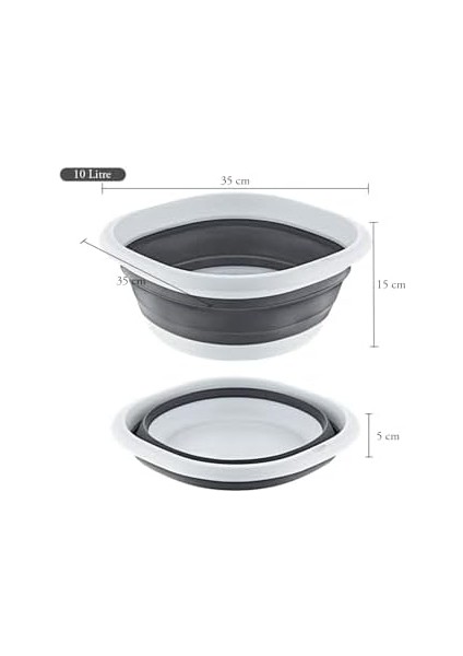 Kapısı Katlanır Badya Akordiyon Silikon Leğen (10 Litre Badya) fiyatları