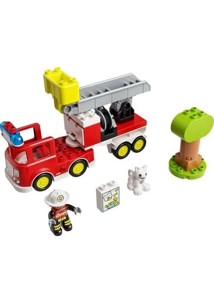® Kurtarma Itfaiye Kamyonu 10969-2 Yaş ve Üzeri Çocuklar Için Işıklı ve Sirenli Itfaiye Kamyonu Içeren Oyuncak Yapım Seti (21 Parça) modelleri