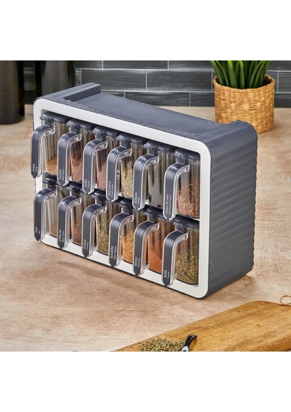 12 Li Kendinden Yapışkanlı Kapaklı Kaşıklı Takımı - Kulplu ( )